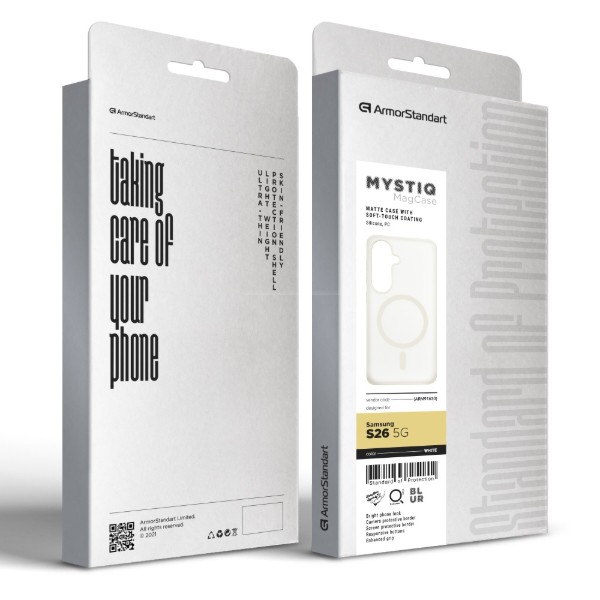 Фото - Чехол для смартфона Armorstandart Mystiq MagCase for Samsung S26 5G White (ARM91630)