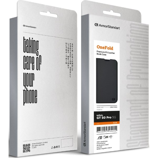 Фото - Чехол для смартфона Armorstandart OneFold Case for Infinix GT 50 Pro 5G Black (ARM91866)