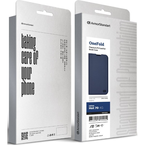 Фото - Чехол для смартфона Armorstandart OneFold Case for Infinix Hot 70 4G Dark Blue (ARM92404)