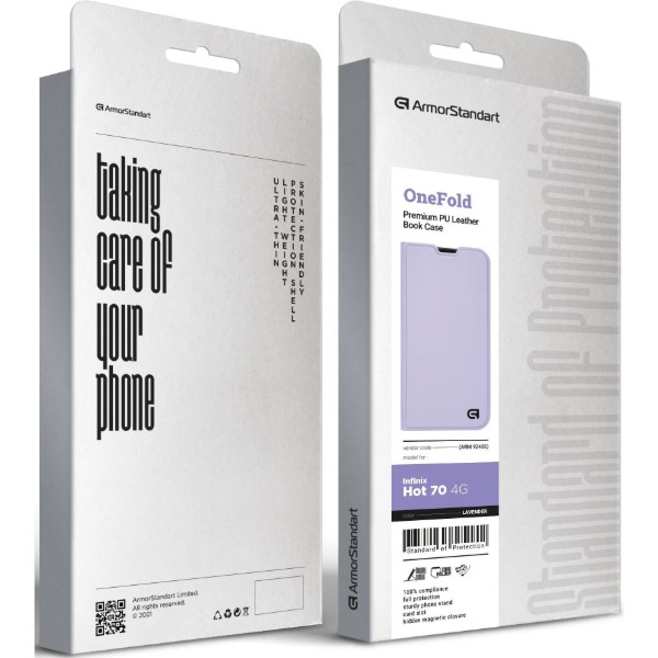 Фото - Чехол для смартфона Armorstandart OneFold Case for Infinix Hot 70 4G Lavender (ARM92405)