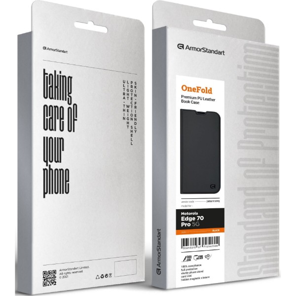 Фото - Чехол для смартфона Armorstandart OneFold Case for Motorola Edge 70 Pro 5G Black (ARM91695)