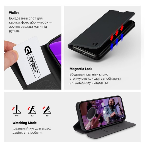 Фото - Чохол для смартфону Armorstandart OneFold Case for Xiaomi 17T 5G Black (ARM90973)