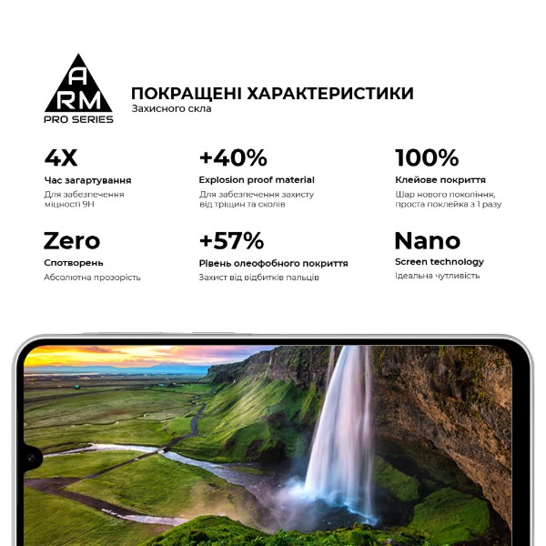 Фото - Захисне скло для смартфону Armorstandart Pro for Samsung A08 4G (ARM92500)