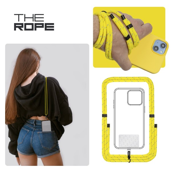 Фото - Ремешок для смартфона Armorstandart Rope Black Sunflower with Clear holder (ARM67201)