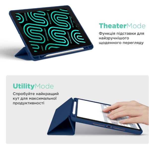 Фото - Чехол для планшета Armorstandart Smart Fold Pen for Xiaomi Pad 8/8 Pro/7/7 Pro Dark Blue (ARM91184)