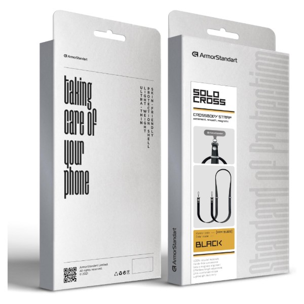 Фото - Ремешок для смартфона Armorstandart Solo Cross Black (ARM91323)