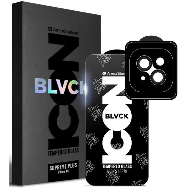 Фото - Захисне скло для смартфона Armorstandart Supreme Plus Black Icon for Apple iPhone 13 (ARM68073)
