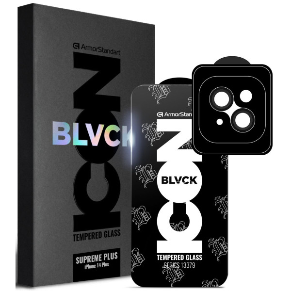 Фото - Захисне скло для смартфону Armorstandart Supreme Plus Black Icon for Apple iPhone 14 Plus (ARM68069)
