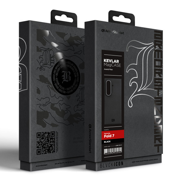 Фото - Чехол для смартфона Armorstandart BlackIcon Aramid Plain MagCase for Samsung Fold 7 Black (ARM90167)