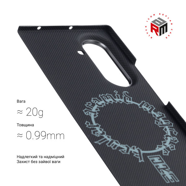 Фото - Чехол для смартфона Armorstandart BlackIcon Aramid Plain MagCase for Samsung Fold 7 Black (ARM90167)