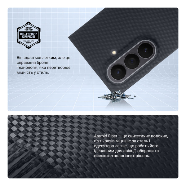 Фото - Чехол для смартфона Armorstandart BlackIcon Aramid Plain MagCase for Samsung Fold 7 Black (ARM90167)