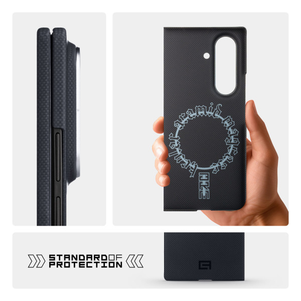 Фото - Чехол для смартфона Armorstandart BlackIcon Aramid Plain MagCase for Samsung Fold 7 Black (ARM90167)
