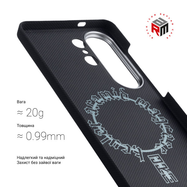 Фото - Чехол для смартфона Armorstandart BlackIcon Aramid Plain MagCase for Samsung S25 Ultra Black (ARM90163)
