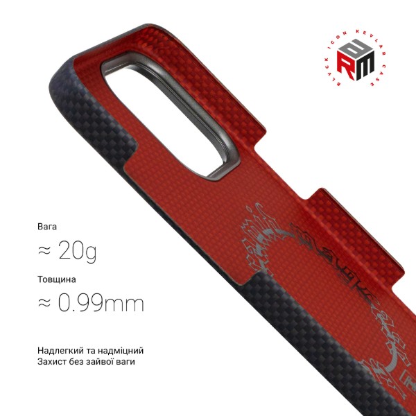 Фото - Чехол для смартфона Armorstandart BlackIcon Kevlar MagCase for Apple iPhone 15 Pro Max Black (ARM88537)