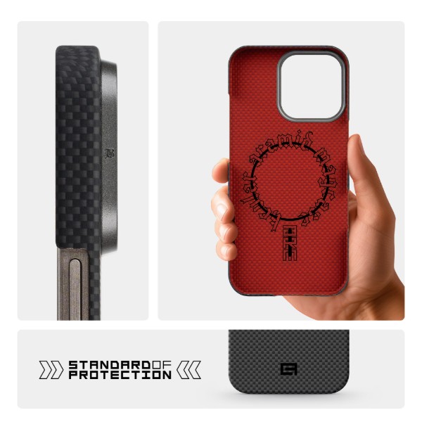 Фото - Чехол для смартфона Armorstandart BlackIcon Kevlar MagCase for Apple iPhone 15 Pro Max Black (ARM88537)