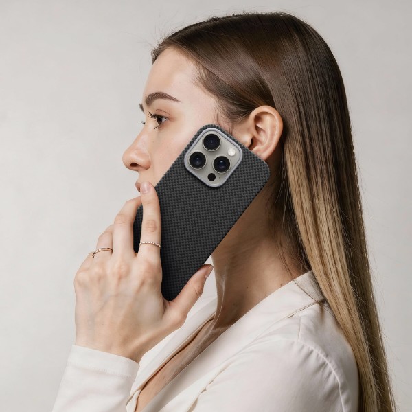 Фото - Чехол для смартфона Armorstandart BlackIcon Kevlar MagCase for Apple iPhone 15 Pro Max Black (ARM88537)