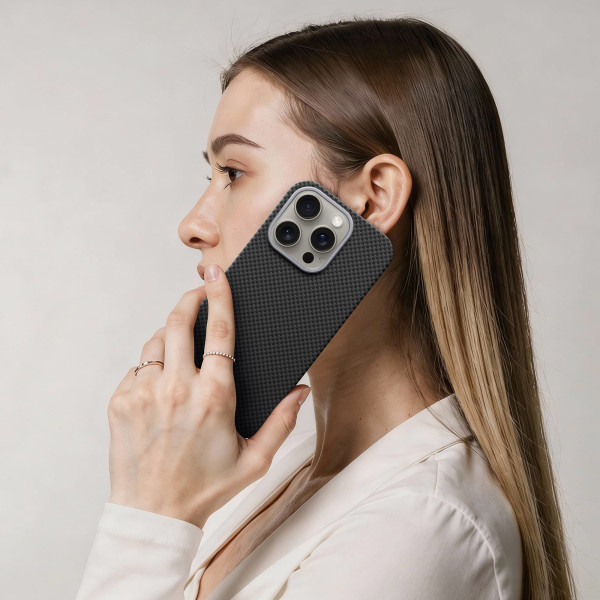 Фото - Чехол для смартфона Armorstandart BlackIcon Kevlar MagCase for Apple iPhone 16 Pro Max Black (ARM88535)