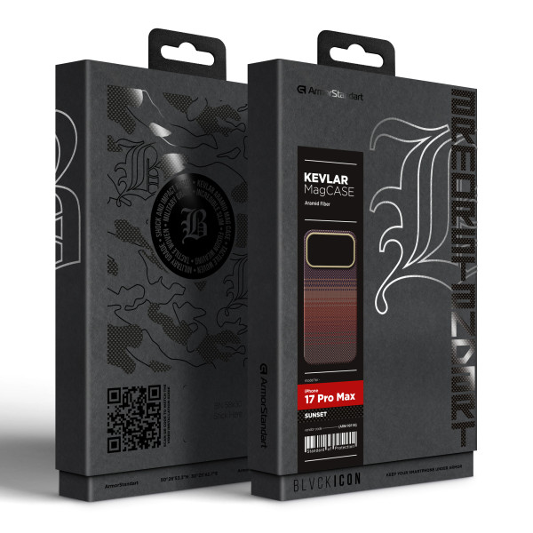 Фото - Чохол для смартфону Armorstandart BlackIcon Kevlar MagCase for Apple iPhone 17 Pro Max Sunset (ARM90155)