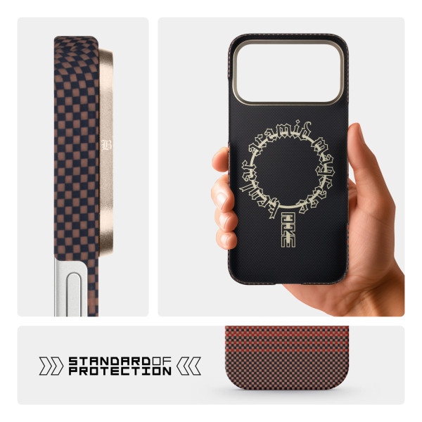 Фото - Чохол для смартфону Armorstandart BlackIcon Kevlar MagCase for Apple iPhone 17 Pro Max Sunset (ARM90155)
