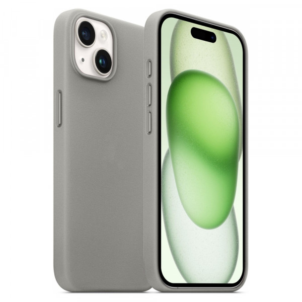 Фото - Чохол для смартфону Armorstandart FAKE Leather Case for Apple iPhone 15 Grey (ARM76289)