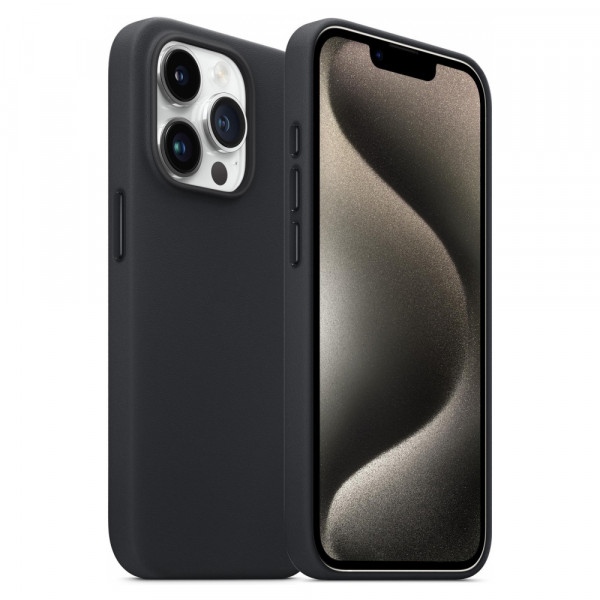 Фото - Чохол для смартфону Armorstandart FAKE Leather Case for Apple iPhone 15 Pro Black (ARM76299)