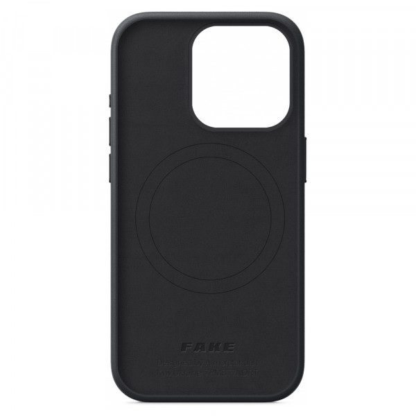 Фото - Чохол для смартфону Armorstandart FAKE Leather Case for Apple iPhone 15 Pro Black (ARM76299)