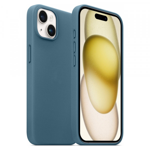 Фото - Чохол для смартфону Armorstandart FAKE Leather Case for Apple iPhone 15 Sea Blue (ARM76292)