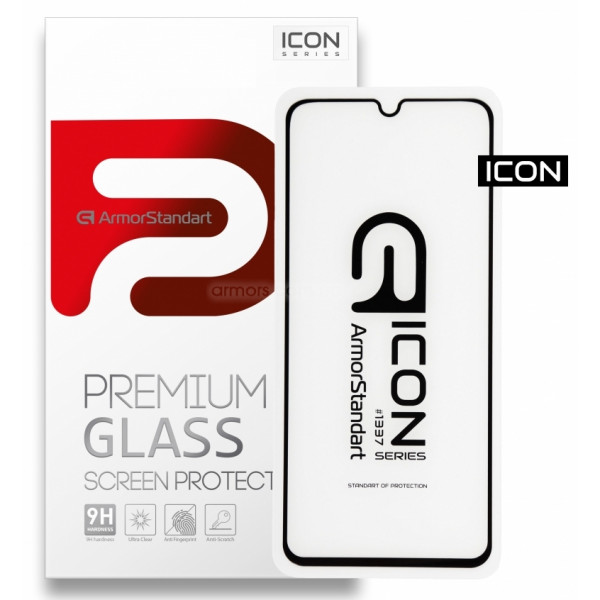 Фото - Захисне скло для смартфону Armorstandart Icon for Huawei Y6p Black 0.33mm (ARM56792-GIC-BK)