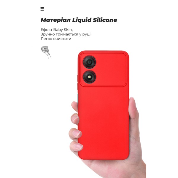 Фото - Чехол для смартфона Armorstandart ICON for ZTE Blade A34 Camera cover Red (ARM78958)
