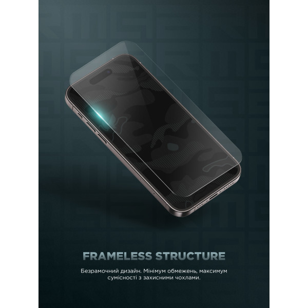 Фото - Защитное стекло для смартфона Armorstandart Infinity Black Icon 2.75D for Apple iPhone 15 Pro (ARM77822)
