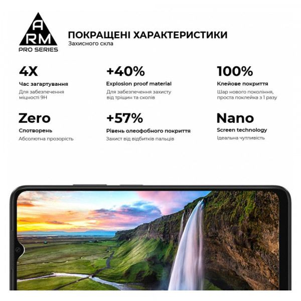 Фото - Захисне скло для смартфону Armorstandart Pro for OPPO A18 4G / A38 4G Black (ARM71040)