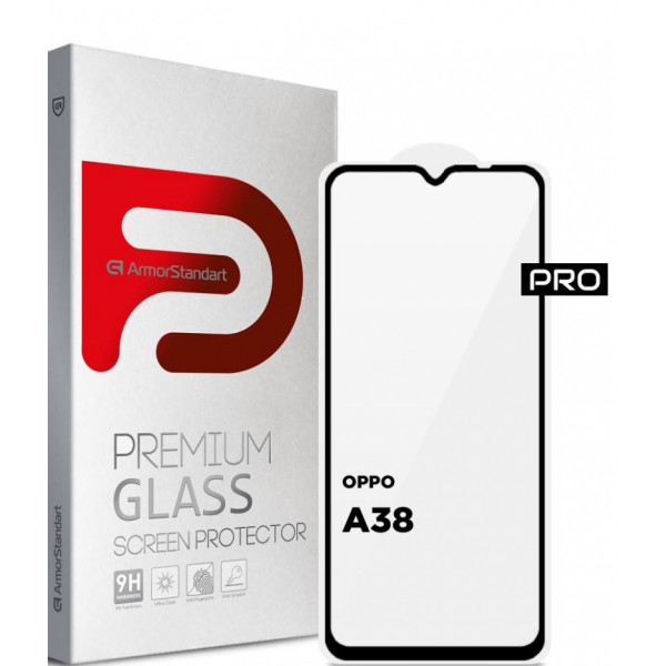 Фото - Захисне скло для смартфону Armorstandart Pro for OPPO A18 4G / A38 4G Black (ARM71040)