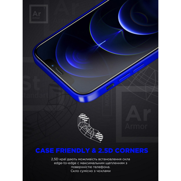 Фото - Захисне скло для смартфону Armorstandart Space Black Icon for Apple iPhone 15 Plus Black (ARM68226)