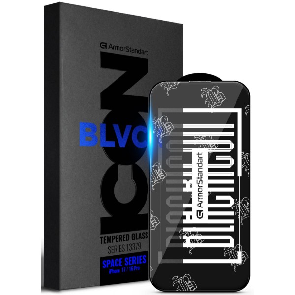 Фото - Захисне скло для смартфону Armorstandart Space Black Icon for Apple iPhone 17 / 16 Pro (ARM86386)