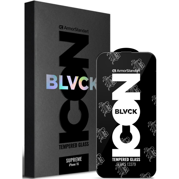 Фото - Захисне скло для смартфону Armorstandart Supreme Black Icon 2.5D for Apple iPhone 16 Black (ARM78035)
