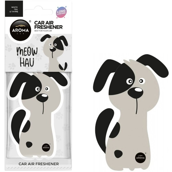 Фото - Ароматизатор для авто Aroma Car Cellulose MEOW HAU - White tea & Thyme (12281)