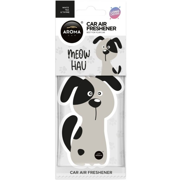 Фото - Ароматизатор для авто Aroma Car Cellulose MEOW HAU - White tea & Thyme (12281)
