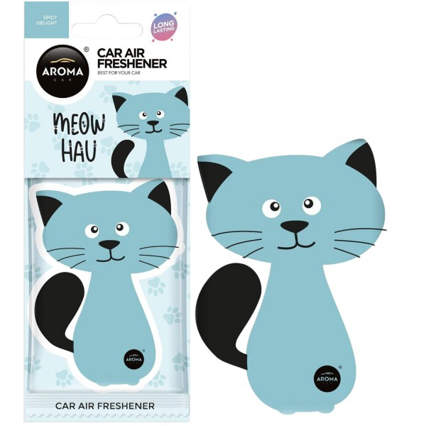 Фото - Ароматизатор для авто Aroma Car Cellulose MEOW HAU - Spicy delight (12283)