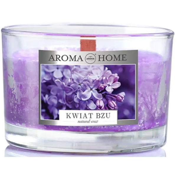 Фото - Свічка скло Aroma Home Natural Waxes Candle 115g - LILAC FLOWER (83666)
