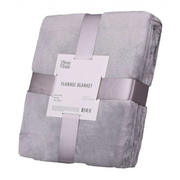 Фото - Плед полуторний Ardesto Flannel 160х200 см сірий (ART0203SB)