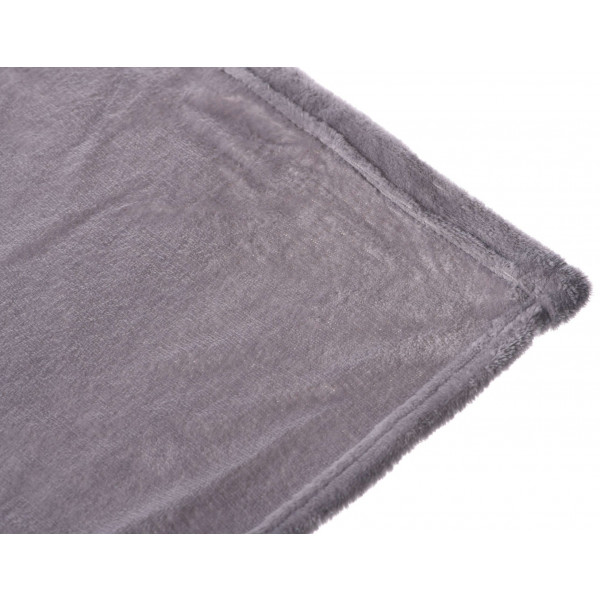 Фото - Плед євро Flannel 200х220 см сірий (ART0204SB)