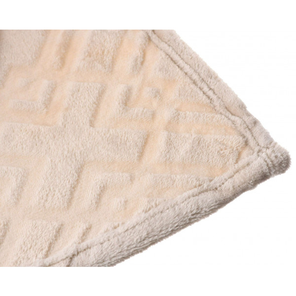 Фото - Плед полуторний Ardesto Embossed 160х200 см тауп (ART0301EB)