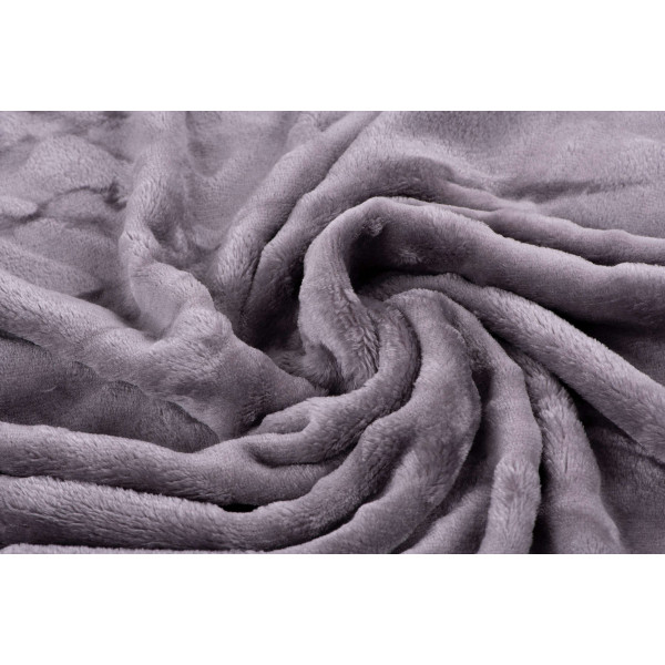Фото - Плед євро Embossed 200х220 см сірий (ART0304EB)