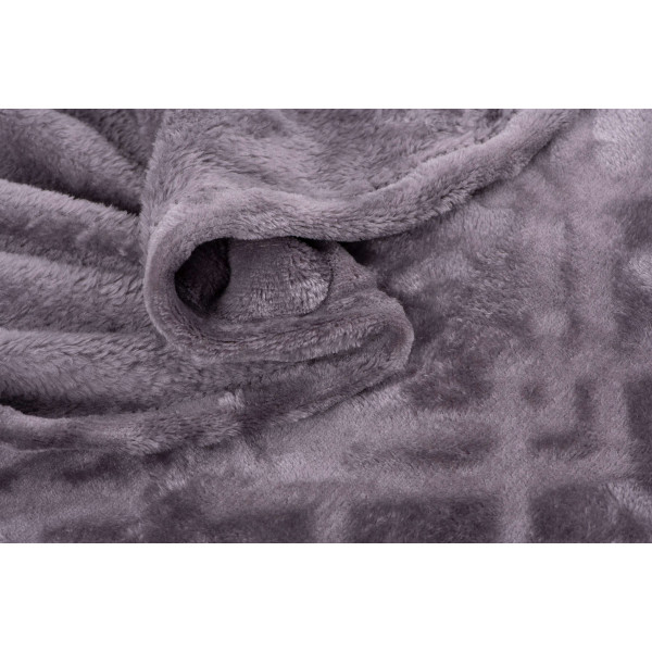 Фото - Плед євро Embossed 200х220 см сірий (ART0304EB)