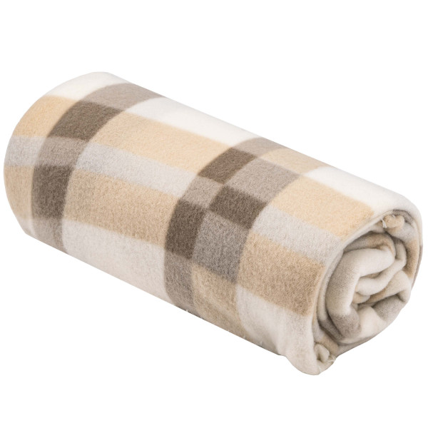 Фото - Плед односпальний Ardesto Fleece 130x160 см клітинка бежевий (ART0711PB)