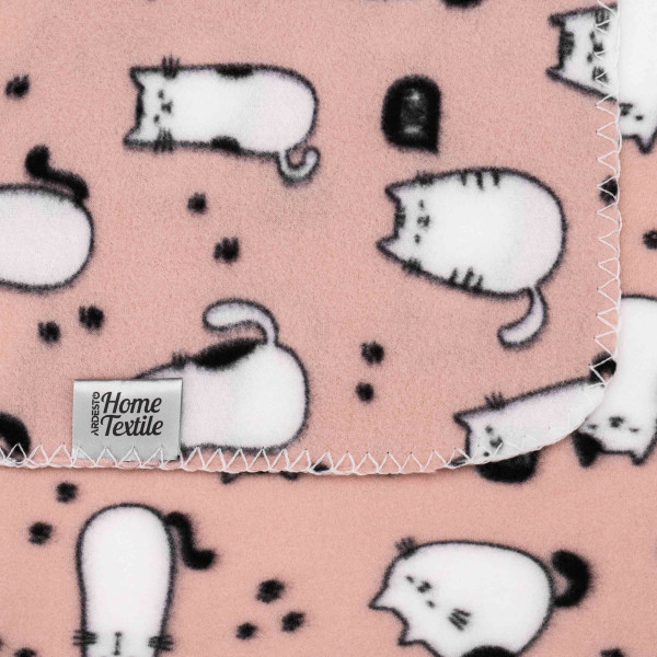 Фото - Плед односпальный Ardesto Fleece 130x160 см котики (ART0712PB)