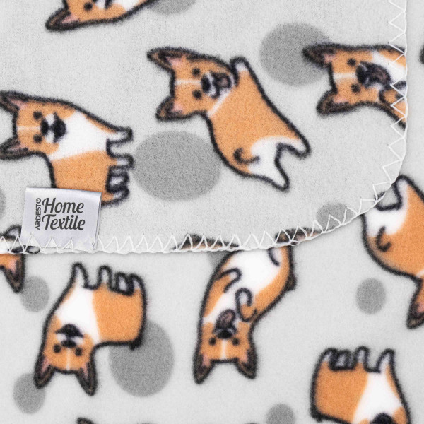Фото - Плед односпальный Ardesto Fleece 130x160 см корги (ART0713PB)