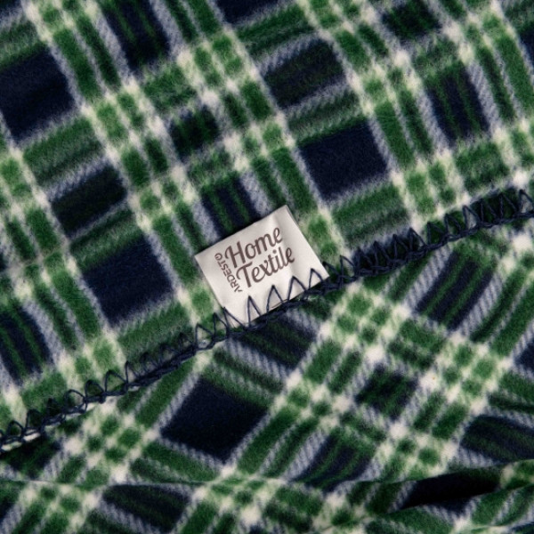 Фото - Плед односпальний Ardesto Fleece 130x160 см клітинка зелений (ART0718PB)