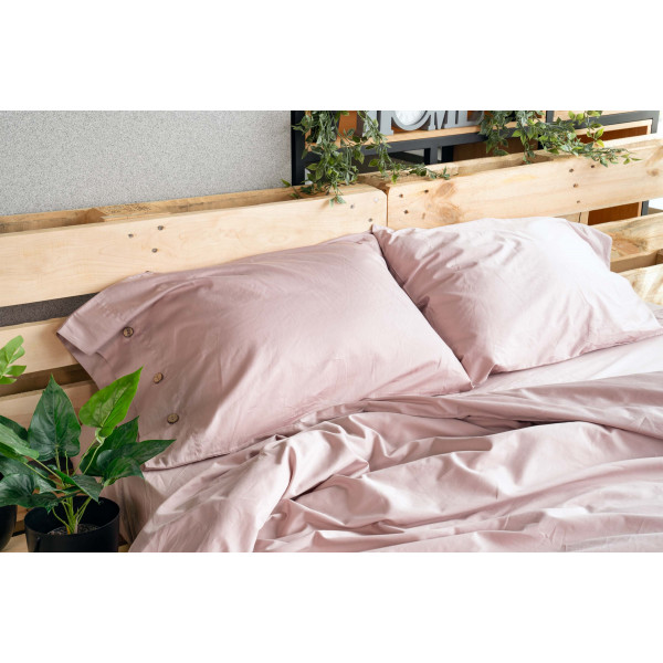 Фото - Підковдра двоспальна євро Ardesto Mix&Match 200х220 пудра (ART2022DVP)