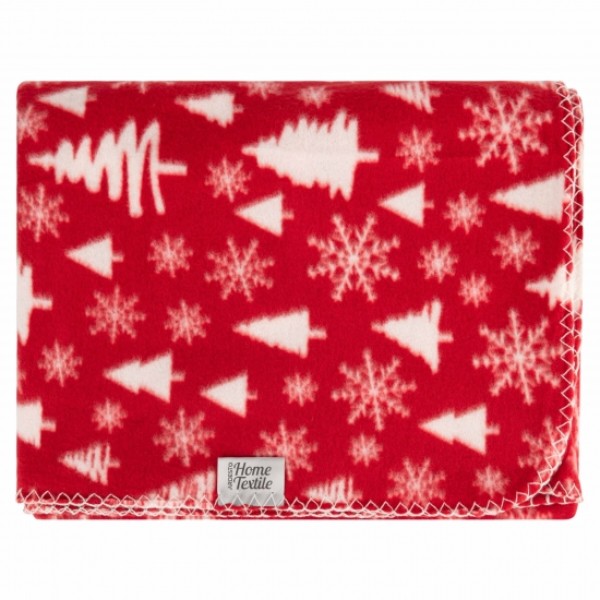 Фото - Плед односпальный ARDESTO Fleece 130x160 см заснеженные елки (ART0715PB)